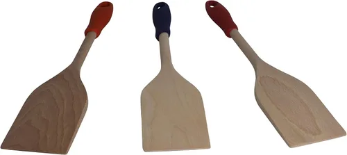 Vista 7 de IMUSA Paleta de madera de 12 pulgadas con agarre de silicona, grande
