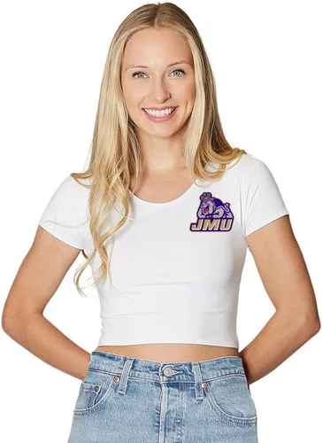 Vista 39 de Lojobands Camiseta corta ajustada para mujer, hecha en Estados Unidos, talla única