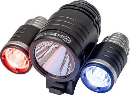 Vista 7 de PS1200 Luz delantera y OPTIKS 210 trasera para bicicleta de policía, luz estroboscópica roja/azul, recargable, resistente al agua, 5 modos