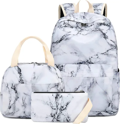 Vista 14 de Bluboon - Mochila escolar para niñas y mujeres para uso diario y de estilo informal, para portátil de 15 pulgadas, con bolsa para almuerzo y bolsa