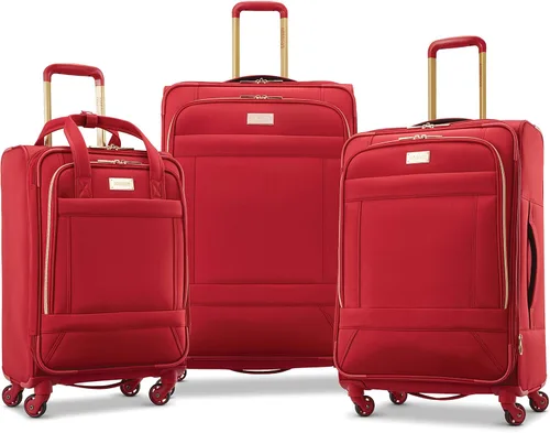 Vista 6 de American Tourister Belle Voyage - Maleta con ruedas giratorias Rojo 92428-1726