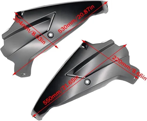 Vista 3 de Carenados de marco cónico profesional para Kawasaki Z900 2020 2021 2022 alerón de motor de motocicleta chasis inferior carenado accesorios de Negro
