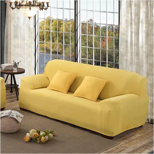 Vista 15 de Daesar Fundas elásticas para sofá, fundas impermeables de color liso, color beige y blanco (poliéster de 1 plaza)