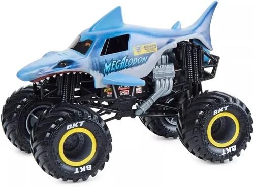 Vista 3 de Monster Jam 2021 Target Exclusive Breaking World Records Series 1:24 Megalodon fundido a troquel