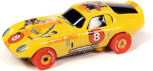 Vista 2 de Auto World Thunderjet 1965 Shelby Cobra Daytona Coupe HO Scale - Coche de ranura para coche
