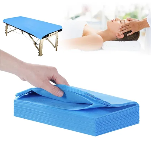 Vista 16 de 200 sábanas desechables, 31 x 71 pulgadas, impermeables, para mesa de masaje, tela no tejida, cubierta de cama para terapia de masaje, tatuajes