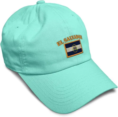 Vista 19 de Speedy Pros Sombrero de béisbol suave bordado papá sombrero El Salvador bandera bordado hombres y señoras gorra de béisbol algodón