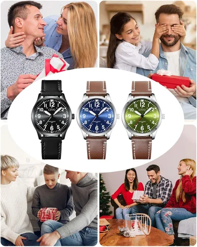 Vista 9 de CIVO Military Watch for Men Waterproof: Analog Mens Watches Classic- Field Wrist Watches for Man