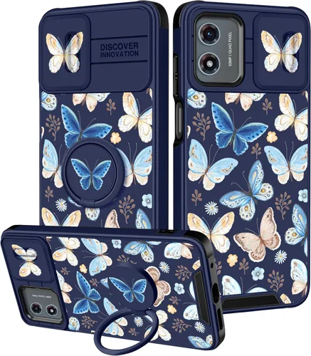 Vista 54 de Funermei Funda para Moto G Stylus 5G 2022, funda para teléfono con diseño de calavera de esqueleto para mujeres y niñas, diseño gótico, Como