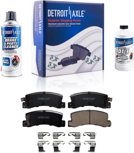 Vista 57 de Detroit Axle - Pastillas de freno de cerámica delanteras Reemplazo de pinza de freno derecha para Dodge Ram 1500 Dakota, Ram 1500 Classic - Juego
