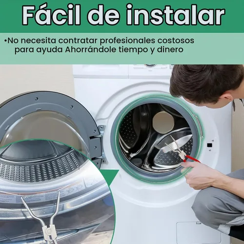 Vista 6 de 134527100 Abrazadera de arranque para lavadora de carga frontal Frigidaire Electrolux Anillo de retención 134365400, abrazadera de sello de puerta