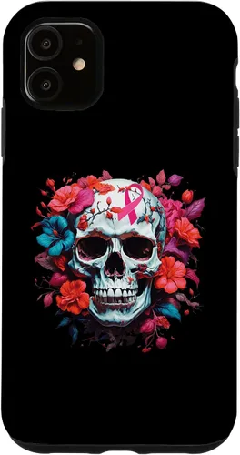Vista 8 de Breast Cancer Skull Shirt For Women Sugar Skull Pink Ribbon Case for iPhone 16