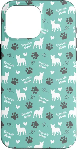 Vista 19 de Frenchie Mom French Bulldog Mom Blue Women Case for iPhone 17