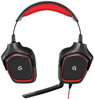 Vista 7 de Logitech G230 Auriculares Stereo Gaming con micrófono, Negro, Rojo