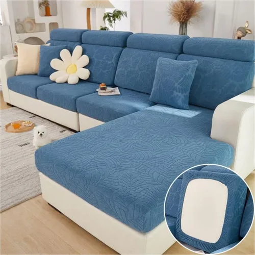Vista 13 de Funda mágica universal para interior de sofá, funda de sofá resistente al desgaste, funda de sofá modular en forma de L, diván con cojín separado