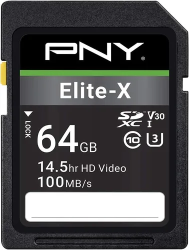Vista 14 de PNY Tarjeta de memoria flash Elite-X C10 U3 V30 SDXC de 128 GB, 2