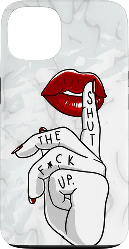 Vista 7 de STFU - Funda de regalo para iPhone 17 con texto en inglés "Lips Cool Swear Words Cussin Saying Women Bad Girs