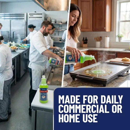 Vista 7 de FryOilSaver - Limpiador de parrilla y plancha para parrilla Elimina grasa, residuos de alimentos, quemado en productos orgánicos, limpiador