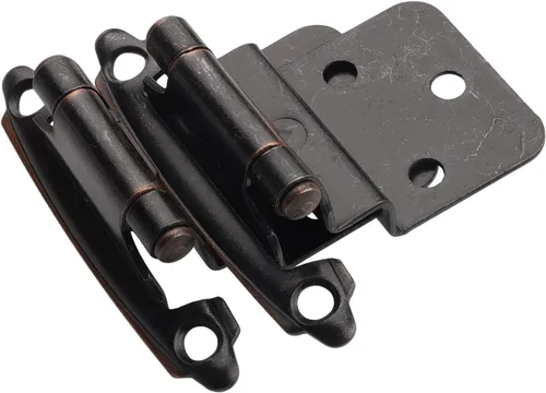 Vista 10 de DecoBasics Bisagras de gabinete de 3/8 pulgadas color negro (1 par -2 piezas) bisagras de gabinete de cierre automático negro mate para gabinetes