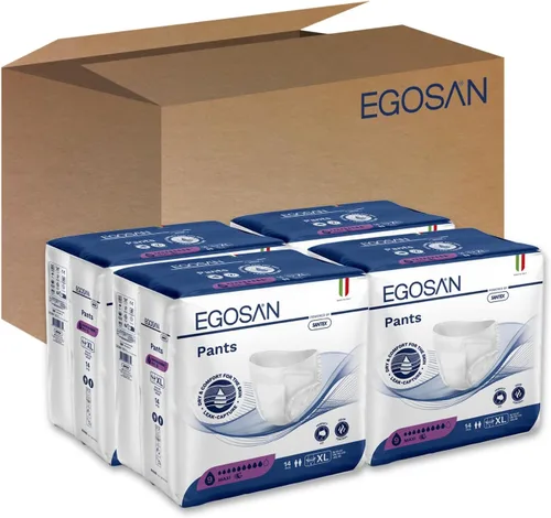 Vista 5 de Egosan Ropa interior maxi para incontinencia, ligera, transpirable, desechable, con capa de adquisición de nuevo diseño, ajuste elástico con máxima