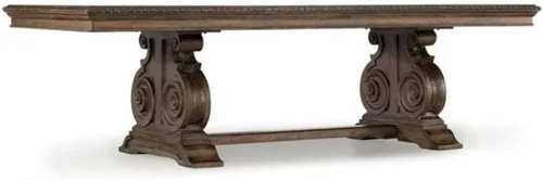 Vista 7 de Hooker Furniture Rhapsody - Mesa de comedor rectangular de 88 pulgadas en nogal rústico