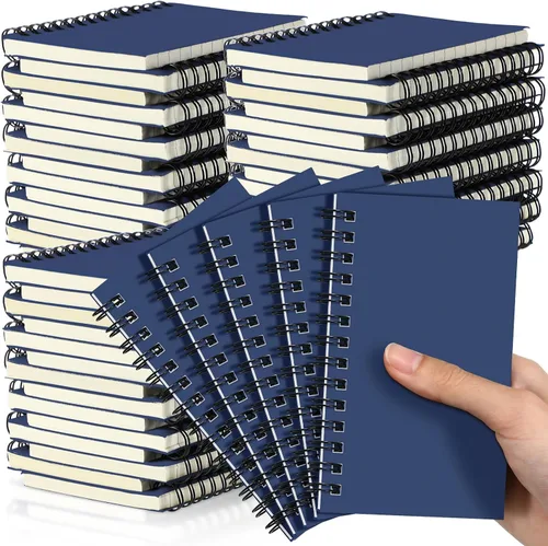 Vista 15 de Jutom 2 cuadernos pequeños en espiral, blocs de notas de 3 x 5 pulgadas, cuadernos de bolsillo pequeños a granel, mini bloc de notas con páginas Oro