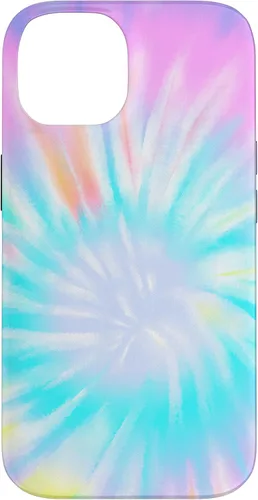 Vista 4 de iPhone 16 Tie Dye Colorful Rainbow Swirl Abstract Design Case