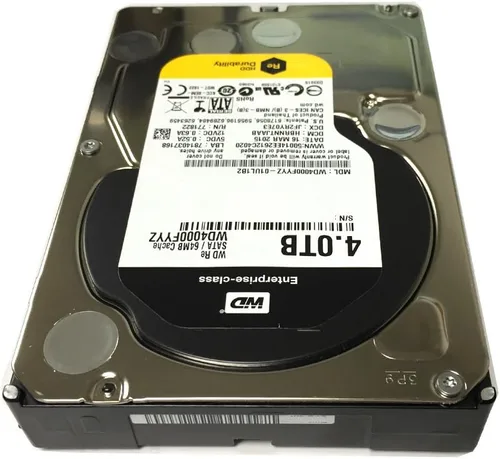Vista 4 de Western Digital WD4000FYYZ ENTERPRISE 4TB 7200RPM 64MB Cache SATA 6.0Gb/s 3.5 disco duro interno