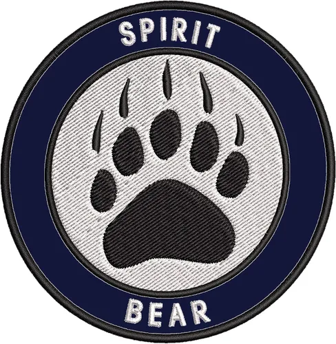 Vista 5 de Parche bordado de oso espiritual, garra de oso, parche de alta calidad para planchar o coser, emblema decorativo, emblema de vacaciones, recuerdo