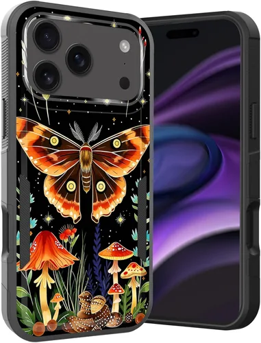 Vista 50 de Funda para iPhone Air, doble capa híbrida resistente resistente a prueba de golpes de policarbonato duro + funda protectora de silicona suave