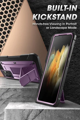 Vista 4 de SUPCASE Unicorn Beetle Pro Series - Funda para Samsung Galaxy S21 Ultra 5G (versión 2021), carcasa de doble capa resistente con ranura para S Pen
