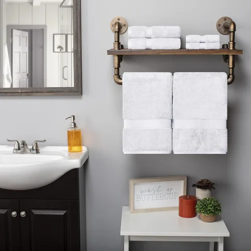 Vista 25 de BNM Toallas de Algodón Egipcio de Peso Pesado, Ideales para Baño, Ducha, Spa, Hotel, 800 GSM, Toallas Faciales/de Aseo, Toallas de Mano, Toallas