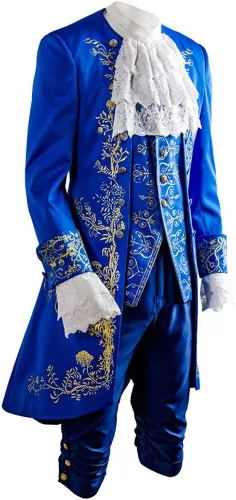 Vista 2 de SIDNOR Disfraz de uniforme azul de Prince Dan Stevens para cosplay