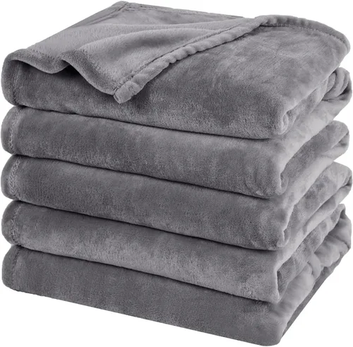 Vista 23 de PHF - Manta de forro polar, tamaño King, 120 x 4.23 – 10.58 oz, ligera, cálida, color beige