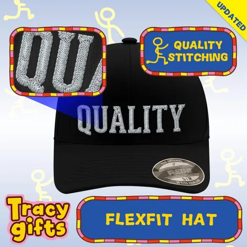 Vista 3 de #Charqui - Hashtag Men's Flexfit Baseball Hat Cap