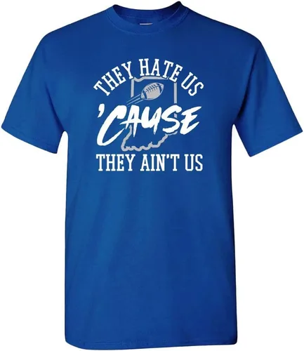 Vista 34 de Xtreme Apparrel They Hate Us 'Cause They Ain't Us Men's T-Shirt for Football Fans Arizona - Camisa negra