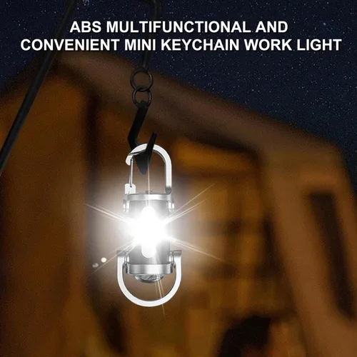 Vista 8 de Paquete de 2 Linternas Recargables para Llavero, Mini Linterna para Llavero EDC con 6 Modos de Luz Impermeable, Luz de Bolsillo Compacta COB