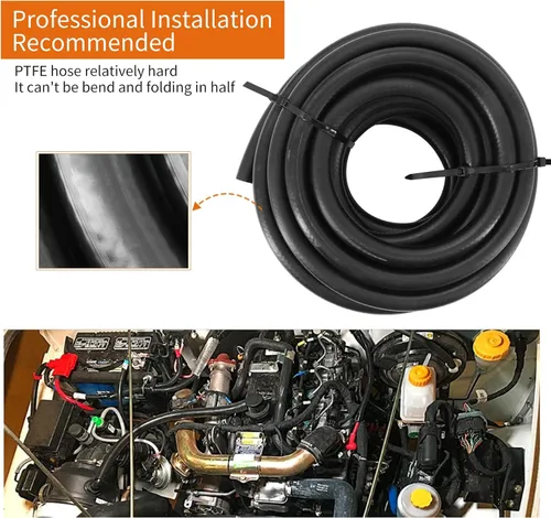 Vista 6 de Kit de línea de combustible de PTFE de 25 pies, manguera de combustible 6AN 3/8 pulgadas, línea de inyección de combustible EFI LS, kit de montaje
