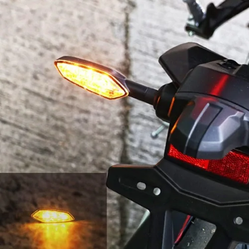 Vista 4 de Moto Modified Mini Turn Signal For YAMAHA YZF-R6 YZFR6 YZF R6 Motorcycle Blinker Front Or Rear White (Color Front)