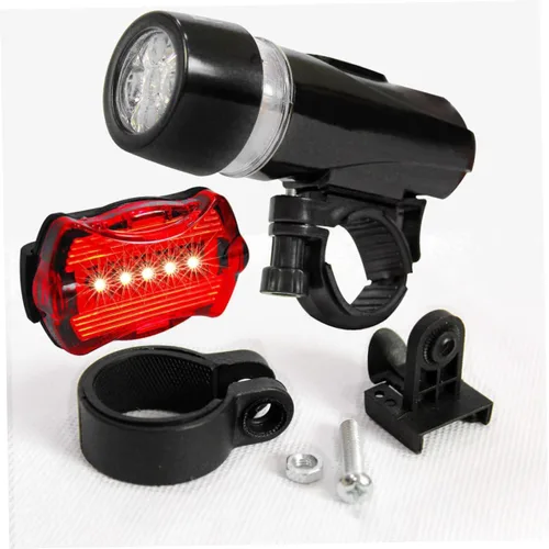 Vista 8 de Lámpara de bicicleta 5led Mountain Bike impermeable faro trasero combinación para negro impermeable faro trasero luz combinada