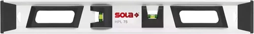 Vista 2 de SOLA 1711001 Nivel de alta precisión con 2 viales ampliados al 60%, 30 pulgadas, gris/negro