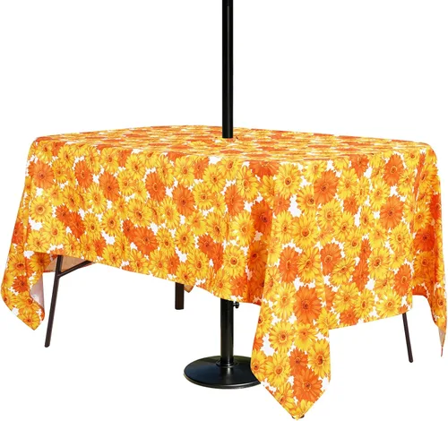 Vista 9 de Poise3EHome - Mantel impermeable antiderrames para exteriores e interiores, para camping, picnic, té de la tarde, asados, flores