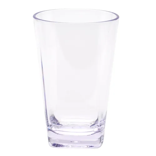 Vista 2 de GET SW-1471-CL - Vaso de plástico con fondo cuadrado sin BPA, 12 onzas, transparente (juego de 12)