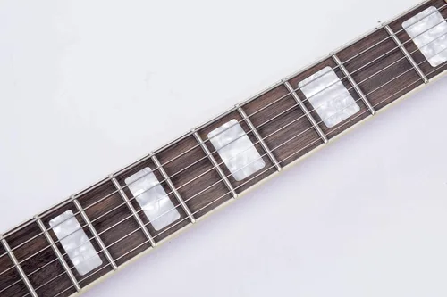 Vista 5 de Guitarra eléctrica de jazz Grote de cuerpo hueco con herrajes cromados P90 (ROJO)