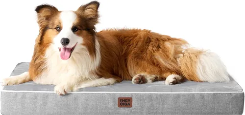 Vista 18 de EHEYCIGA Cama ortopédica impermeable para perros de 35 x 23 pulgadas, cama de espuma viscoelástica para perros de tamaño grande, alfombrilla lavable