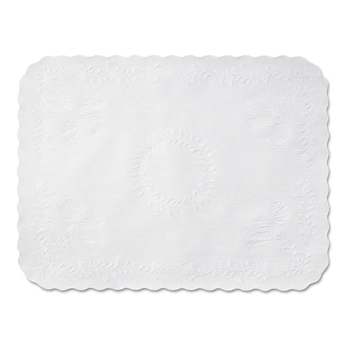 Vista 2 de Hoffmaster TC8704471 - Bandeja de borde festoneado, papel bond, blanco, 16 5/8 x 12 3/4 (caja de 1000)