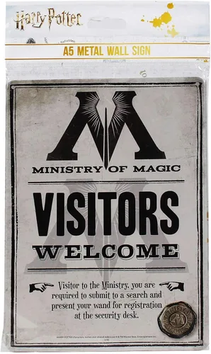 Vista 5 de Cartel de hojalata pequeño - Harry Potter (Ministry Of Magic)