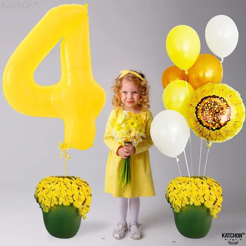 Vista 97 de KatchOn Globo negro del número 1 de 40 pulgadas, globo de feliz cumpleaños Large Mylar Number One Balloon for 1st Birthday Decorations, Foil