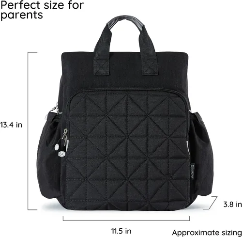 Vista 2 de SOHO, Colecciones, Kenneth, Paquete de Espalda de 5 Bolsas de Pañales., Negro