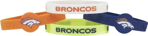 Vista 7 de Pulseras de silicona de la NFL, paquete de 4